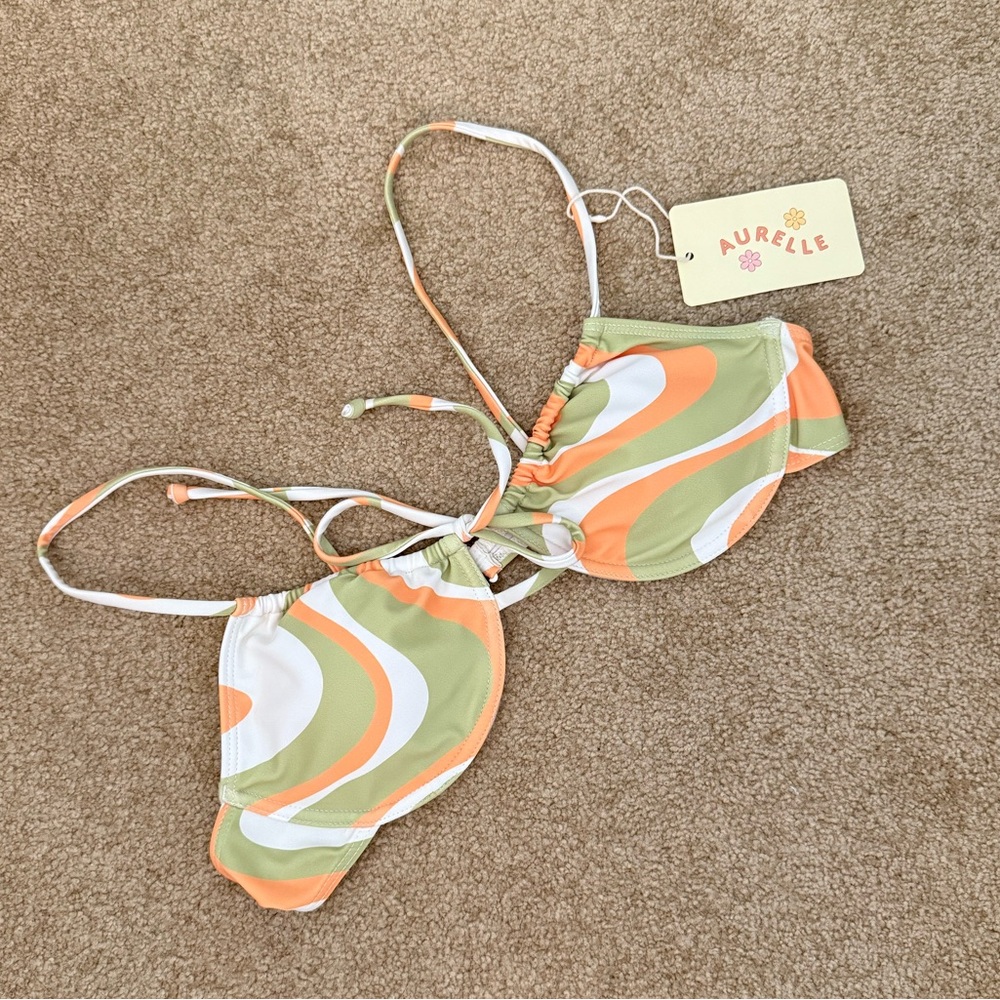 Aurelle Swirl Bikini Top